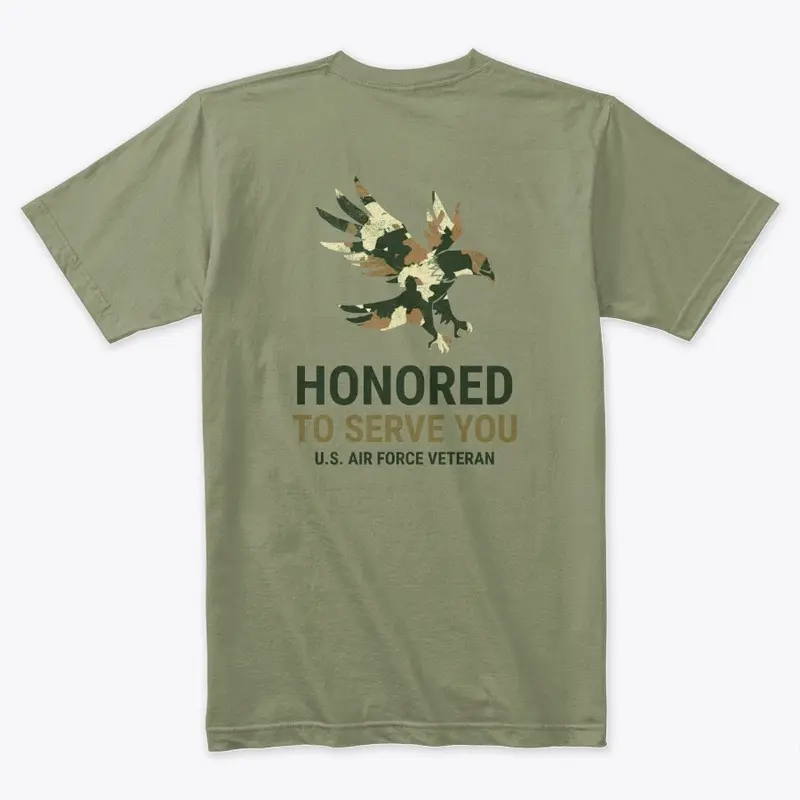 Honored To Serve Air Force Veteran Shirt